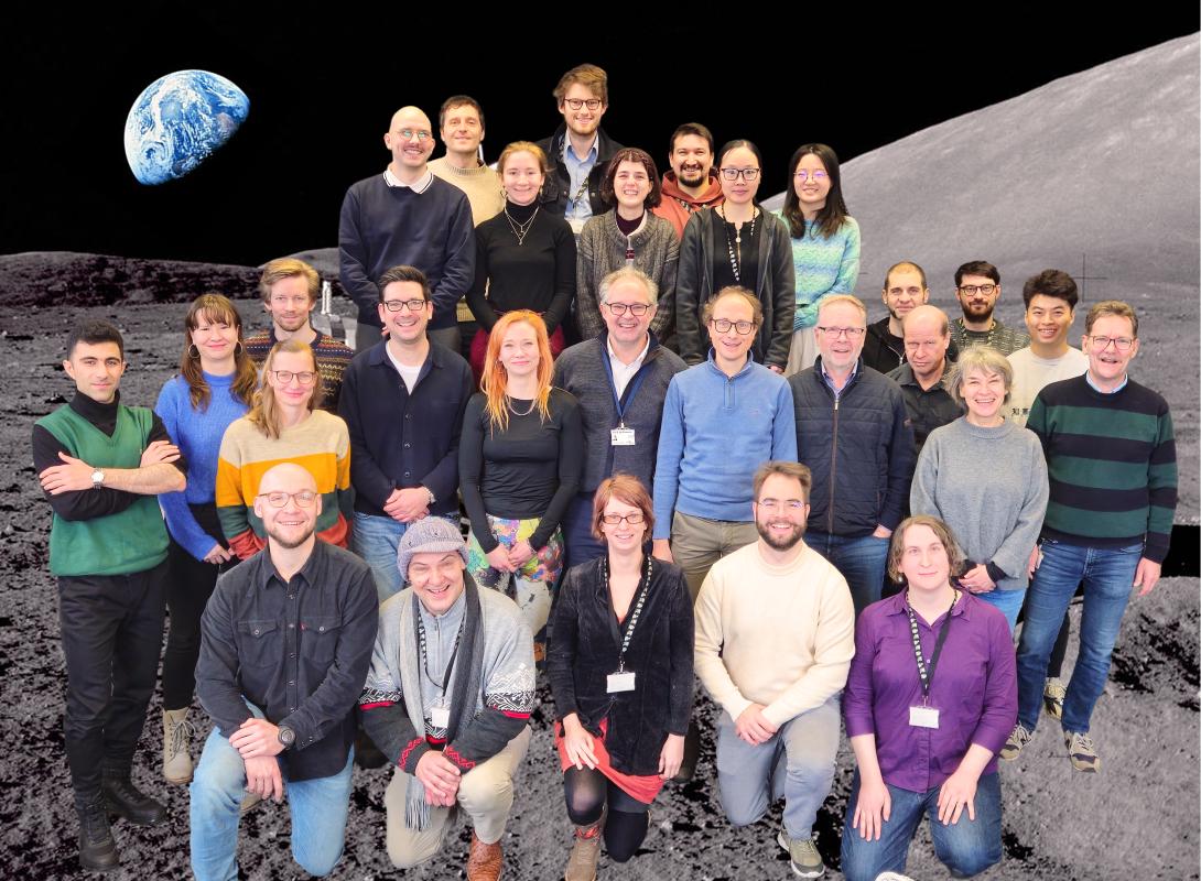 Gruppenfoto der Abteilung Sonnensystem, Impakte & Meteorite