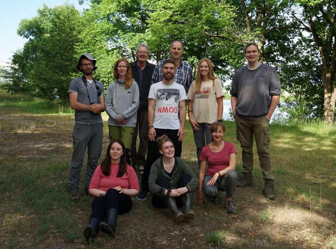 Researchers in the Lower Oder Valley National Park in 2023