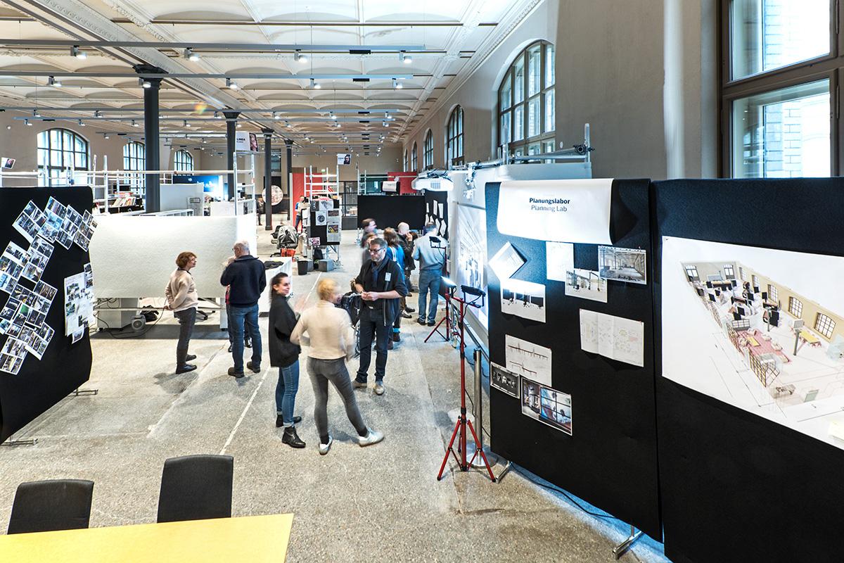 Blick ins offene Planungslabor