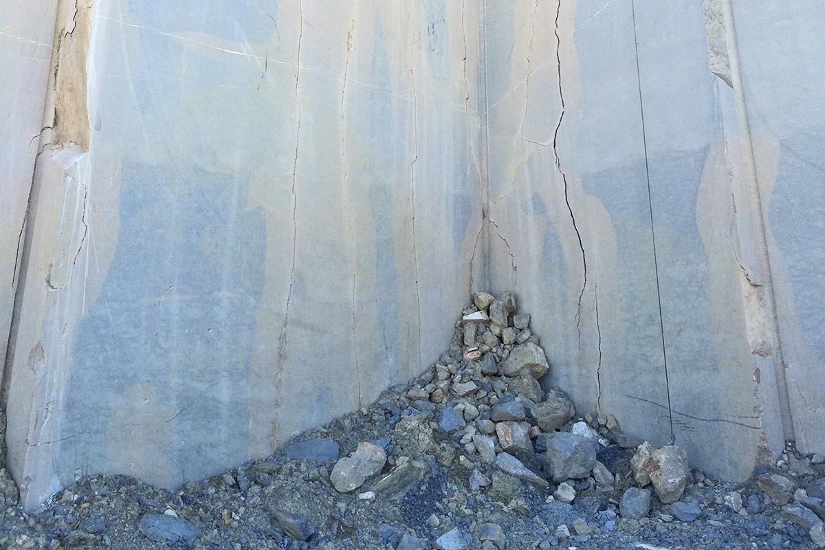 Steinbruch, in welchem die Gehwegplatten abgebaut wurden, Foto: Manja Voss