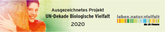 Banner Ausgezeichnetes Projekt UN.Dekade Biologische Vielfalt