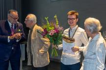 Award winner Simon Beurel, the founding couple von Pawel-Rammingen and Director General Prof. Vogel at the award ceremony