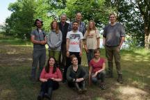 Researchers in the Lower Oder Valley National Park in 2023