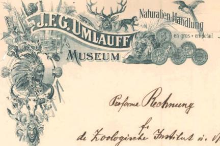Historical letter head of the company